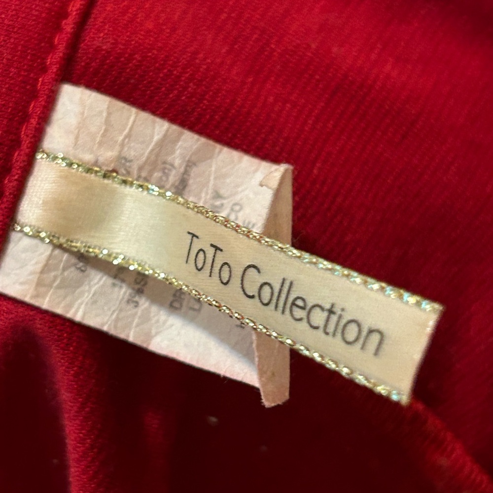 Maroon Red Buttoned Collared Blazer Vest Jacket - image 3